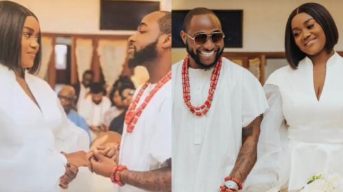“They look good together” Reactions as Davido and Chioma’s secret wedding photographs surfaces online