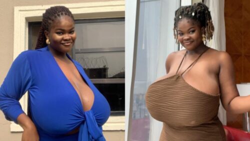 Meet Chioma – The New Nigerian Influencer Causing Commotion With Her Huge Boobs